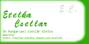 etelka csellar business card